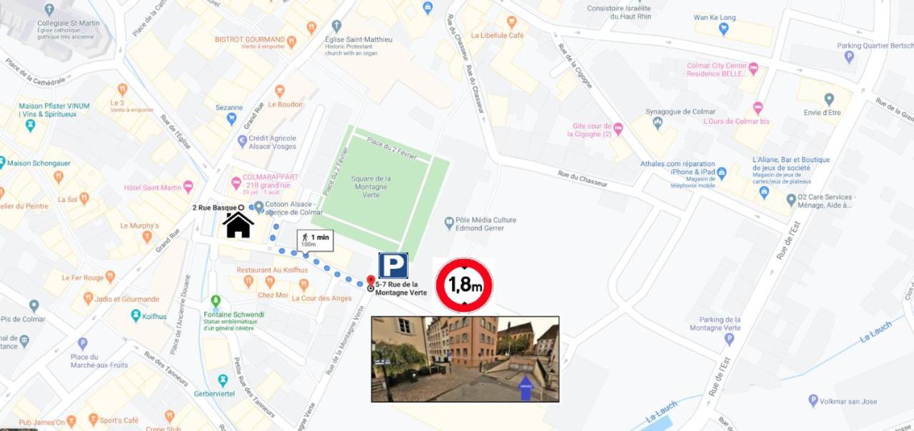 Aux Bijoux De Colmar - 1 Parking Gratuit Apartment Bagian luar foto